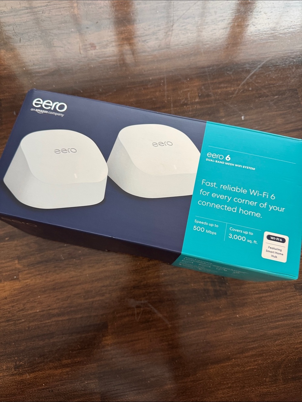eero 6 Dual-Band Mesh Wi‑Fi System — White (2-Pack)